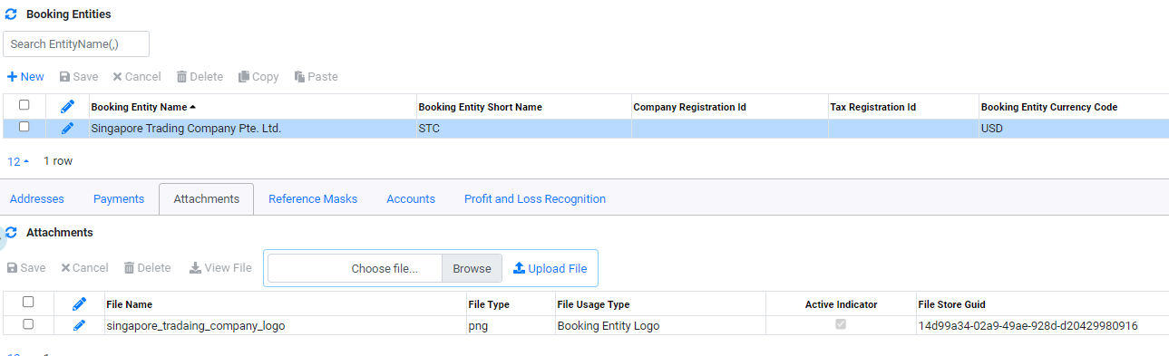 Implementation Document Builder Booking Entity Logo Attachment