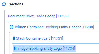 Implementation Document Builder Trade Recap Image Section