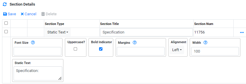 Implementation Document Builder Trade Recap Specification Details