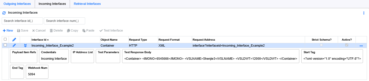 Implementation Interface Builder Incoming Interface