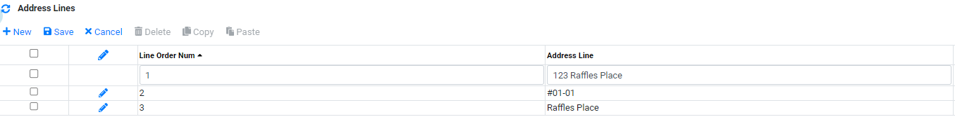 Reference Data Accounting Booking Entities Address Line