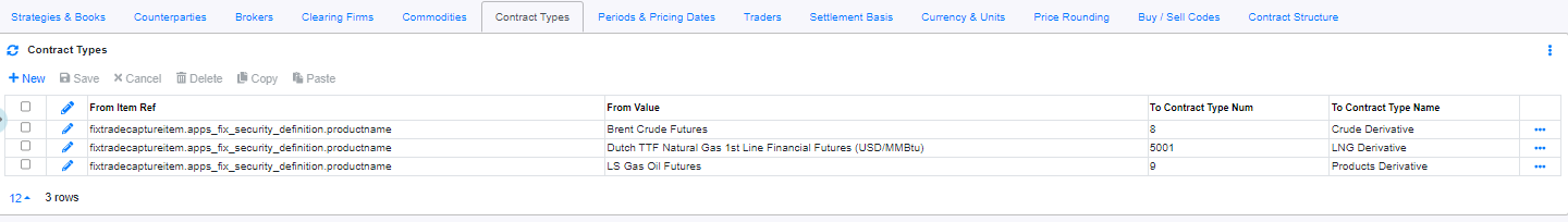 ICE Exchange Interface Interface Mappings Contract Types