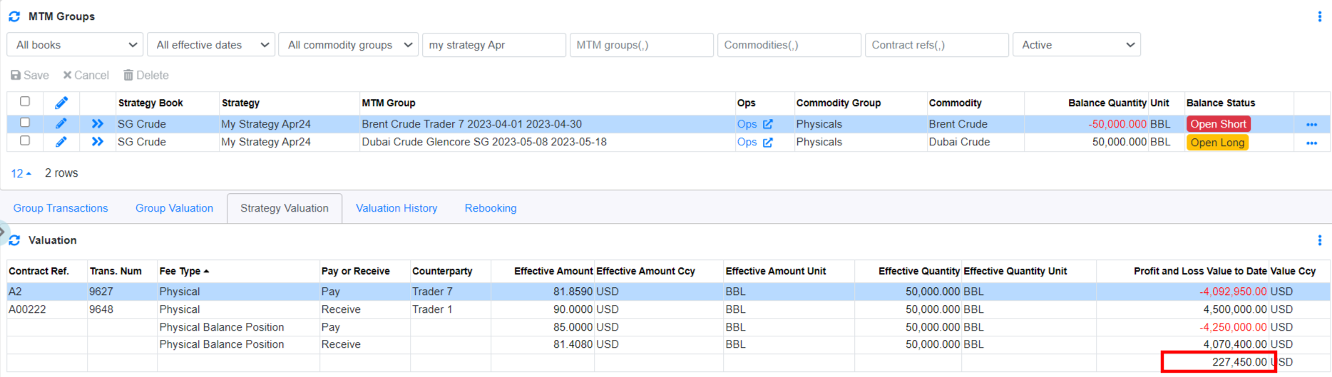 Adjust Strategy Profit to zero Example Strategy