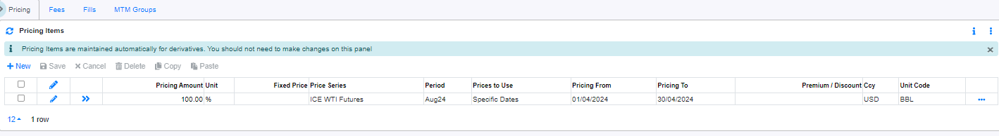 Trading Paper Asian Options Pricing Items